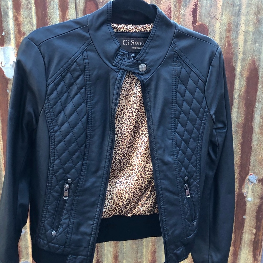 Faux Leather Jacket